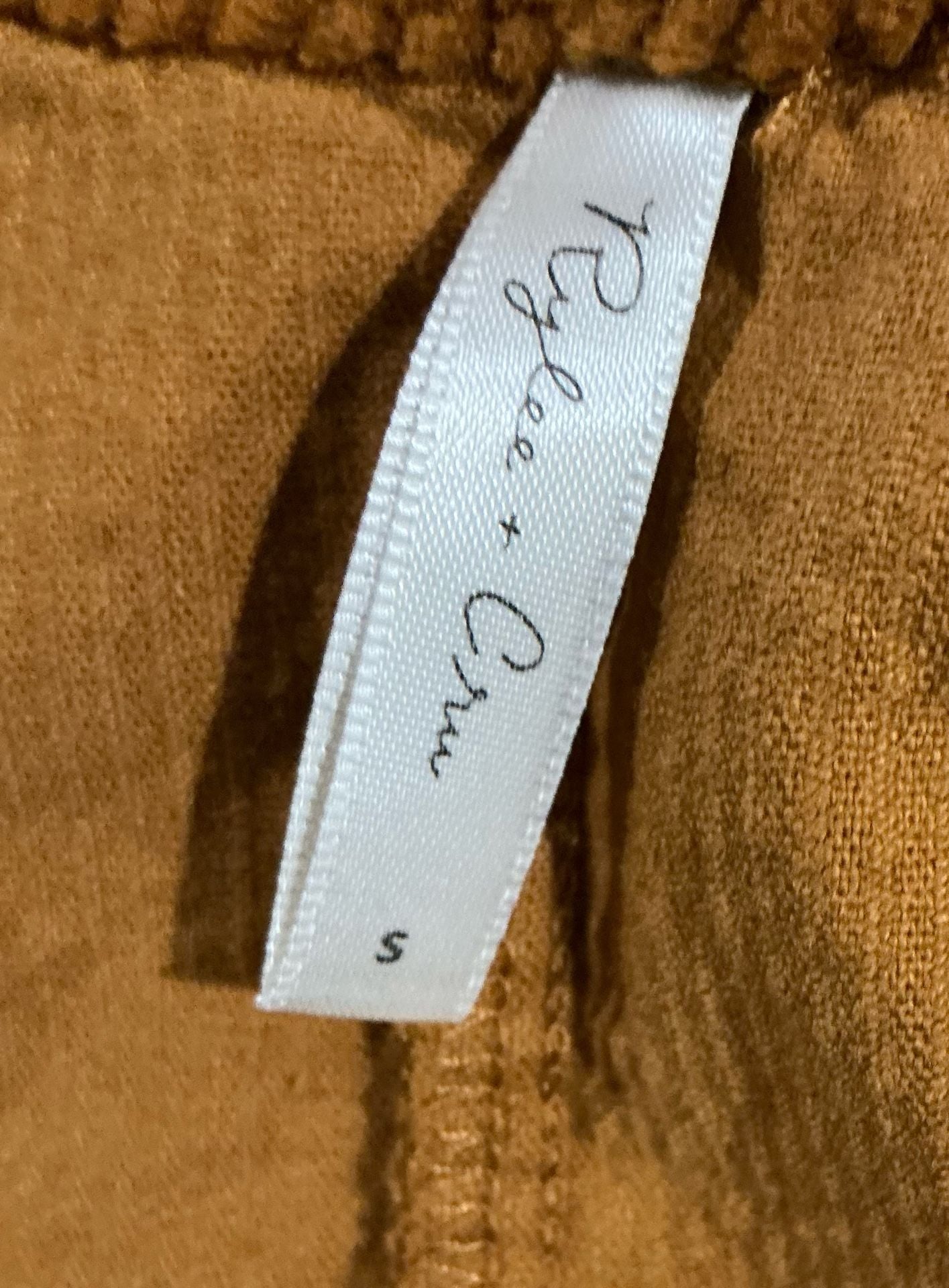 Rylee + Cru Corduroy Pinafore Dress Size S Mustard Yellow 4