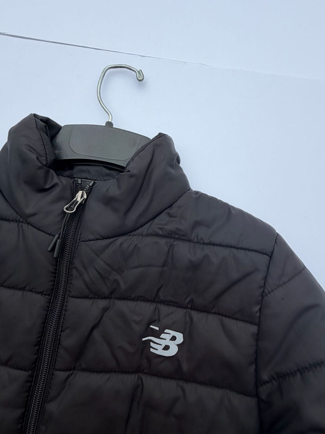 New Balance Puffer Jacket Size M Black Full Zip 3