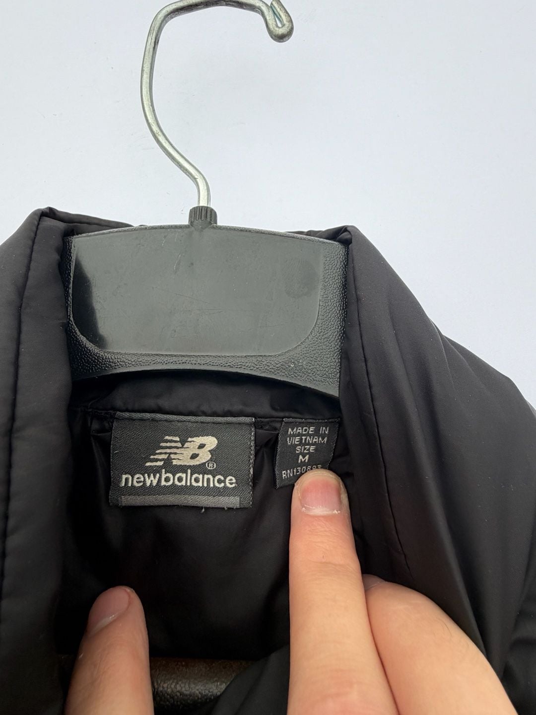 New Balance Puffer Jacket Size M Black Full Zip 5