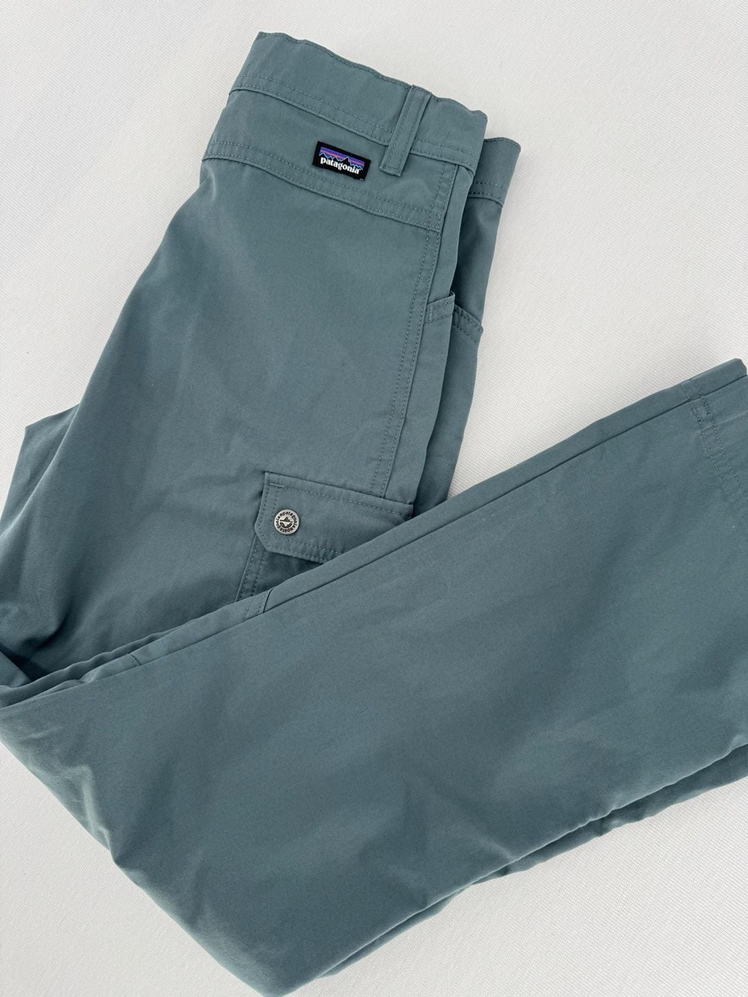 Patagonia Kids Nomader Pants Size L Blue Cargo Hiking 7