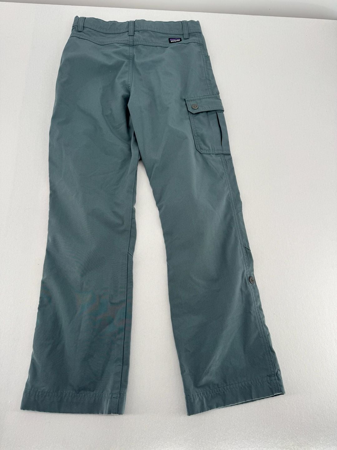 Patagonia Kids Nomader Pants Size L Blue Cargo Hiking 8