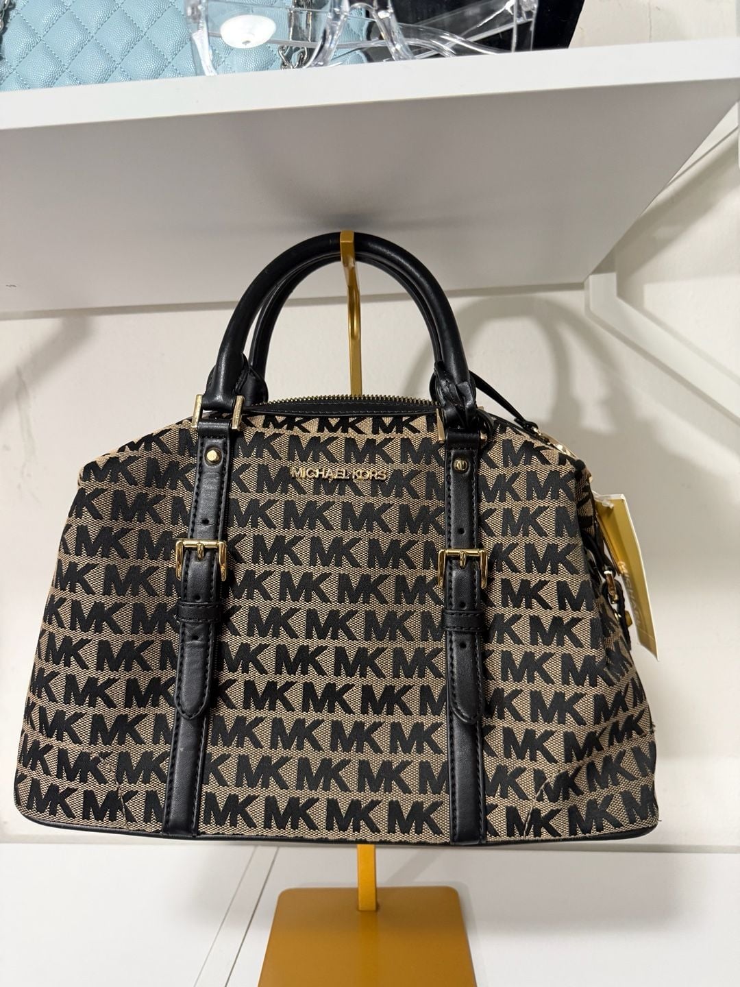 NWT AUTHENTIC MICHAEL KORS GINGER LARGE DUFFLE SATCHELHANDBAG PURSE 3