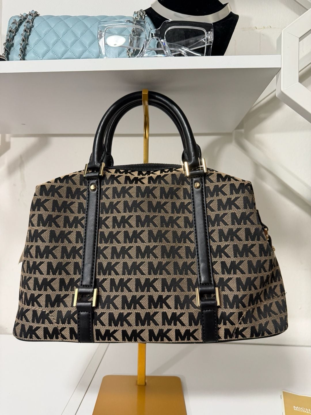 NWT AUTHENTIC MICHAEL KORS GINGER LARGE DUFFLE SATCHELHANDBAG PURSE 5