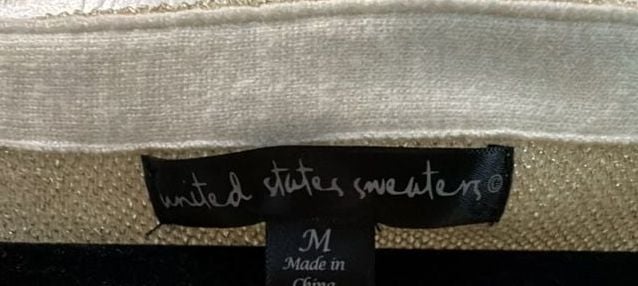 United States Sweaters Size M Gold White Leopard Sweater 3