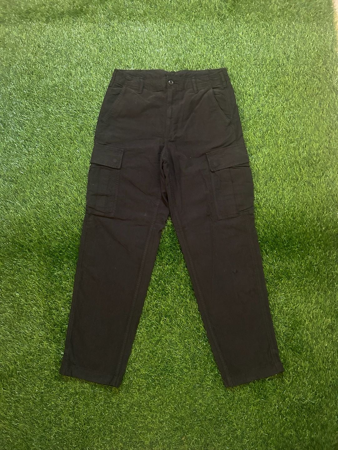 UNIQLO Men's Black Cargo Pants Size S Cotton Spandex 2