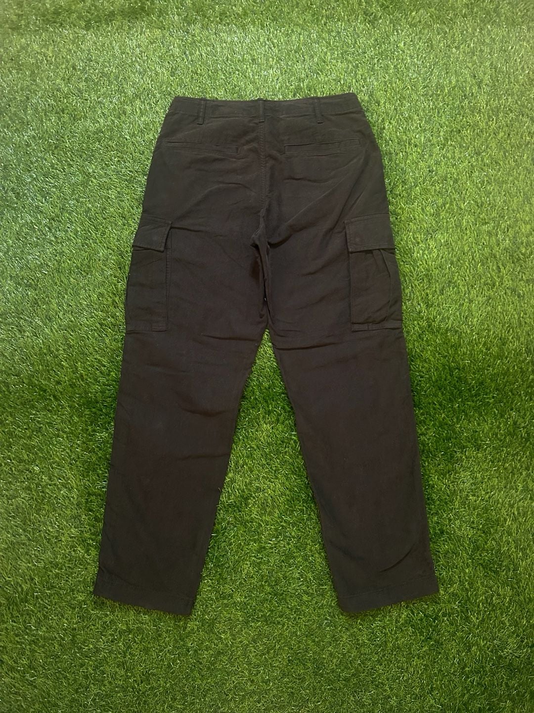 UNIQLO Men's Black Cargo Pants Size S Cotton Spandex 3