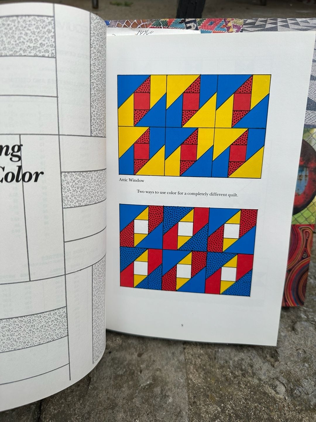 Lot of 2 quilting books 1982 hardcover 1001 Patchwork Designs 13
