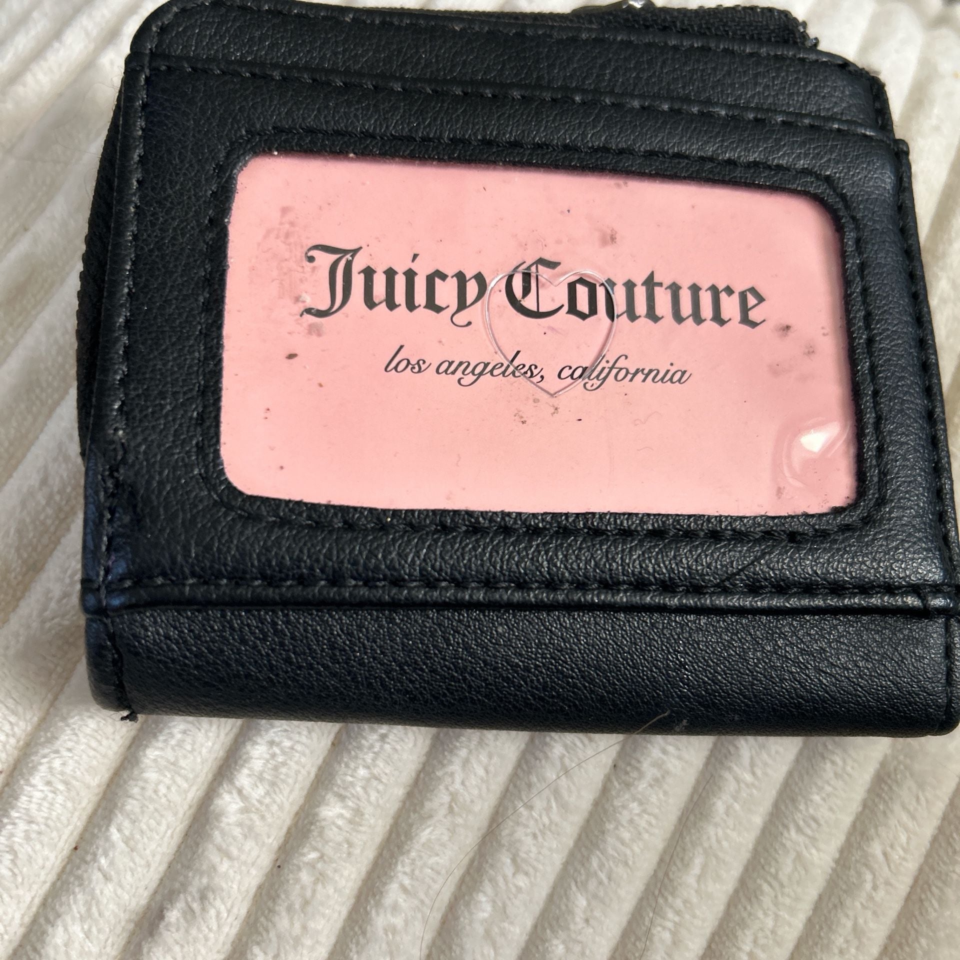 Juicy Couture Lovely Day Studded Heart L-Zip Wallet Black 4