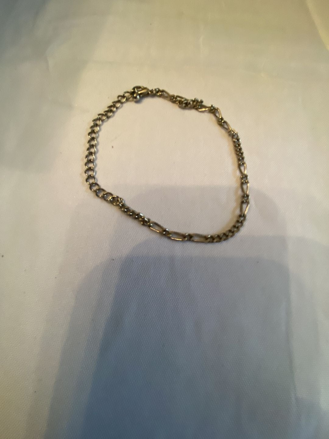 Vintage Gold Tone Link Chain Bracelet 2