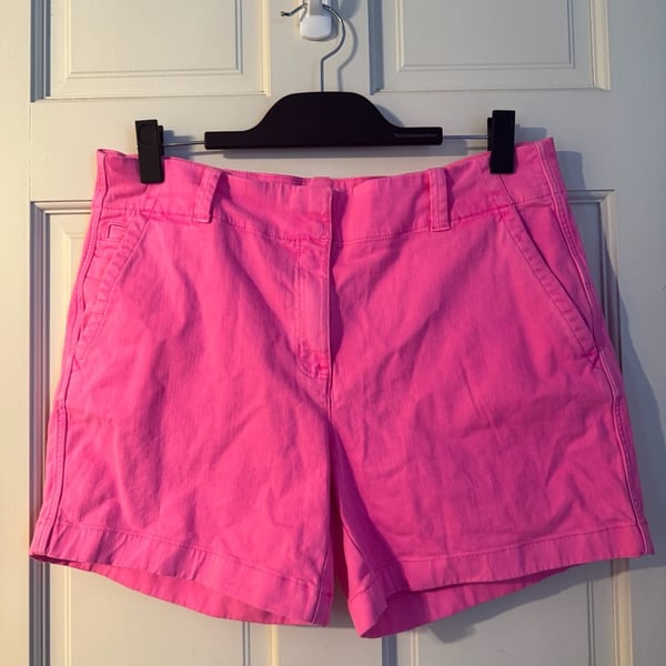 NWOT Vineyard Vines Every Day Shorts Size 8 Pink Herringbone