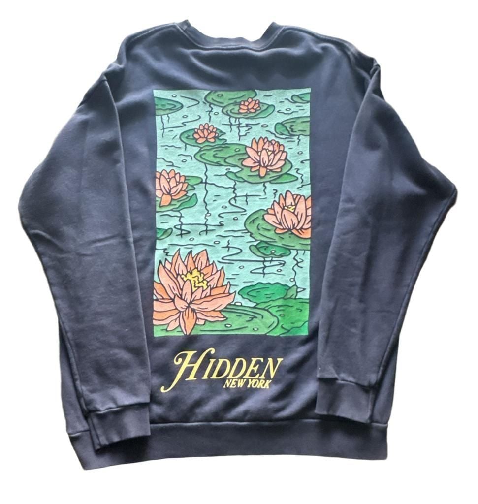 Hidden NY Lily Pad Crewneck Navy Men's - FW21 - US 5