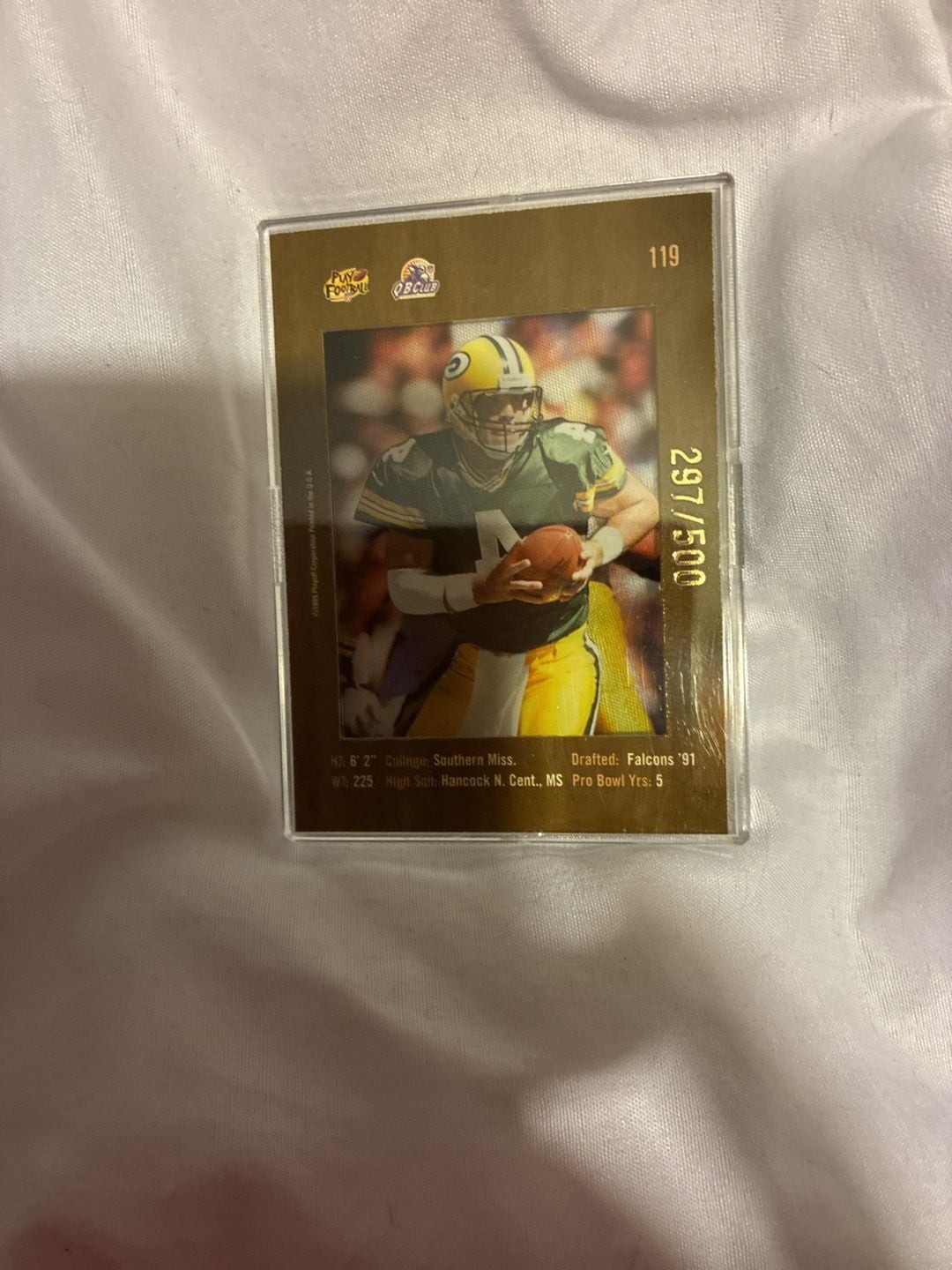 1999 Playoff Absolute SSD The Coaches' Collection #119 Brett Favre /500 2