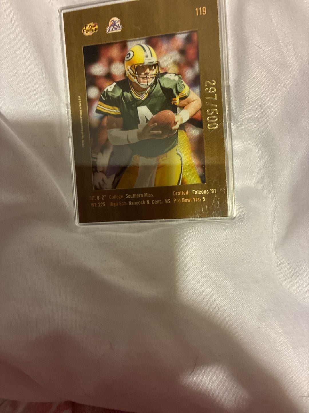 1999 Playoff Absolute SSD The Coaches' Collection #119 Brett Favre /500 4