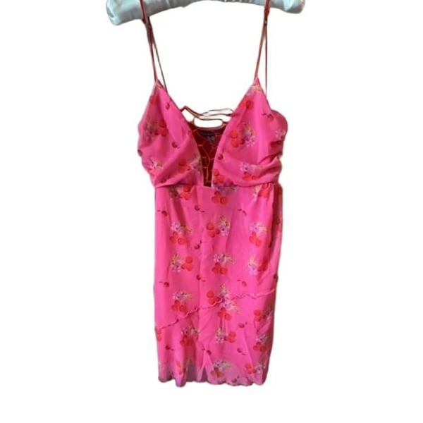 Urban Outfitters Bright Side Lace Up Mini Dress Size M