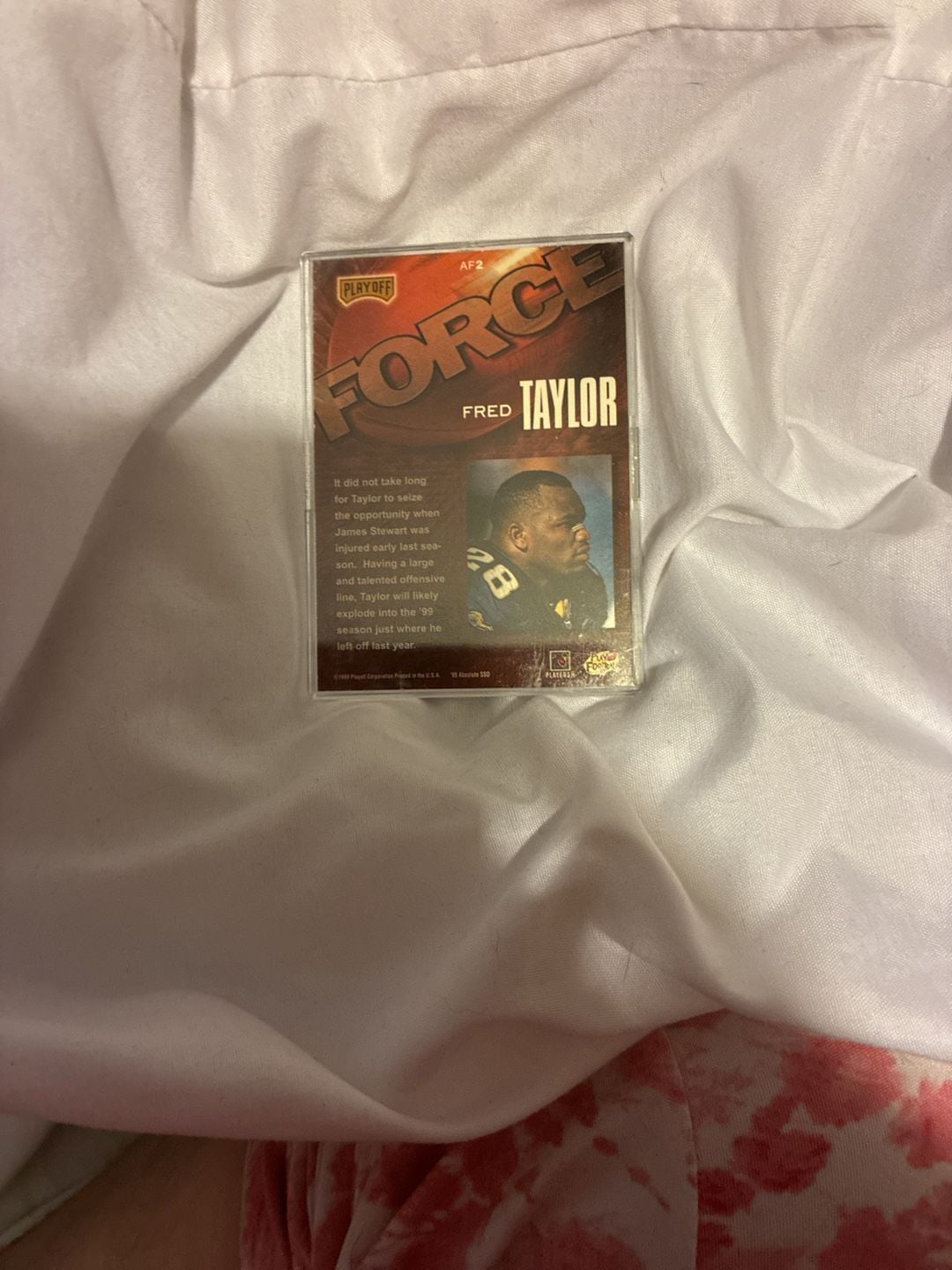 Playoff Absolute SSD Fred Taylor Force Trading Card 5