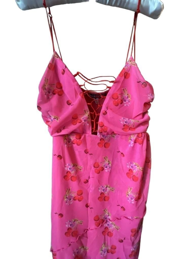 Urban Outfitters Bright Side Lace Up Mini Dress Size M 3