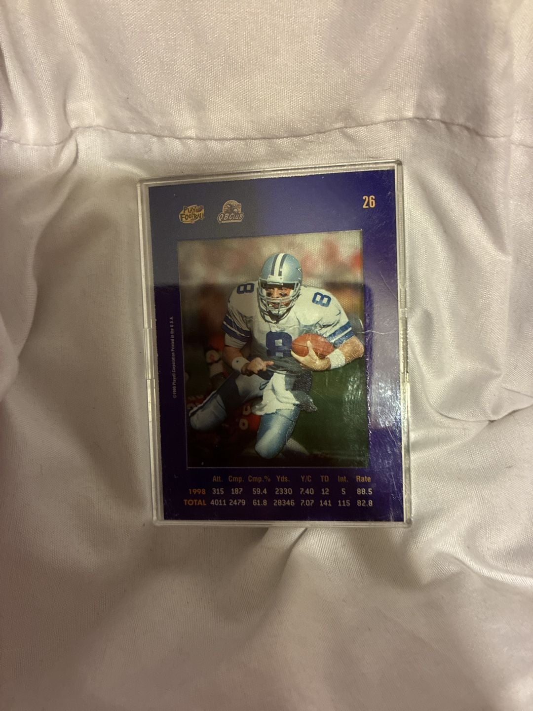 1999 Playoff Absolute SSD Troy Aikman Football Card #26 2