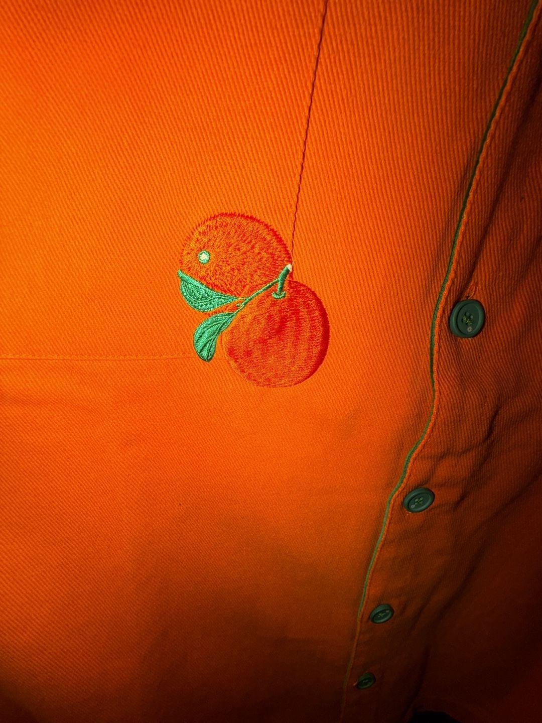 Engineered By Dre Him Workshirt Size 2XL Orange Green 7