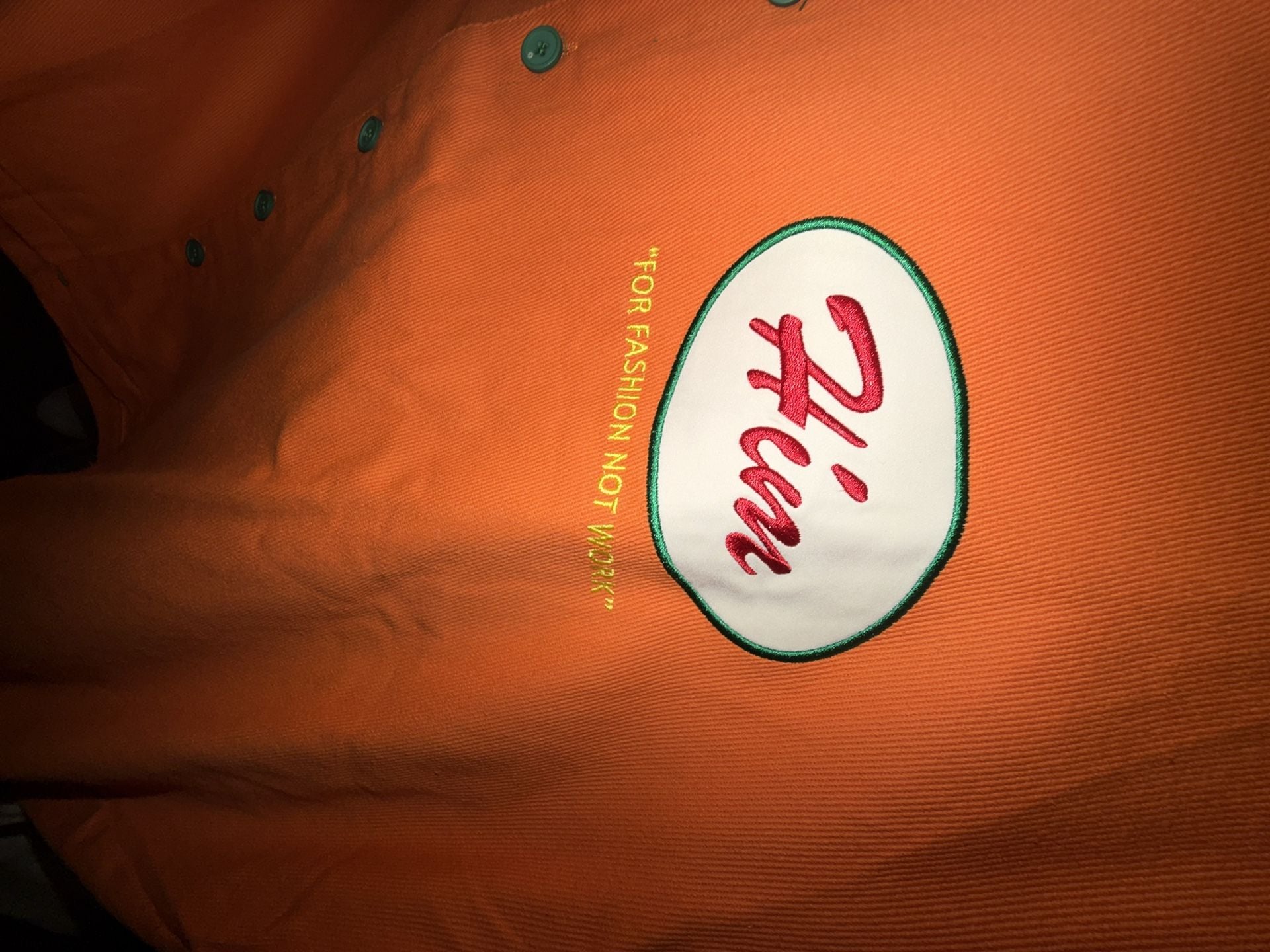 Engineered By Dre Him Workshirt Size 2XL Orange Green 8