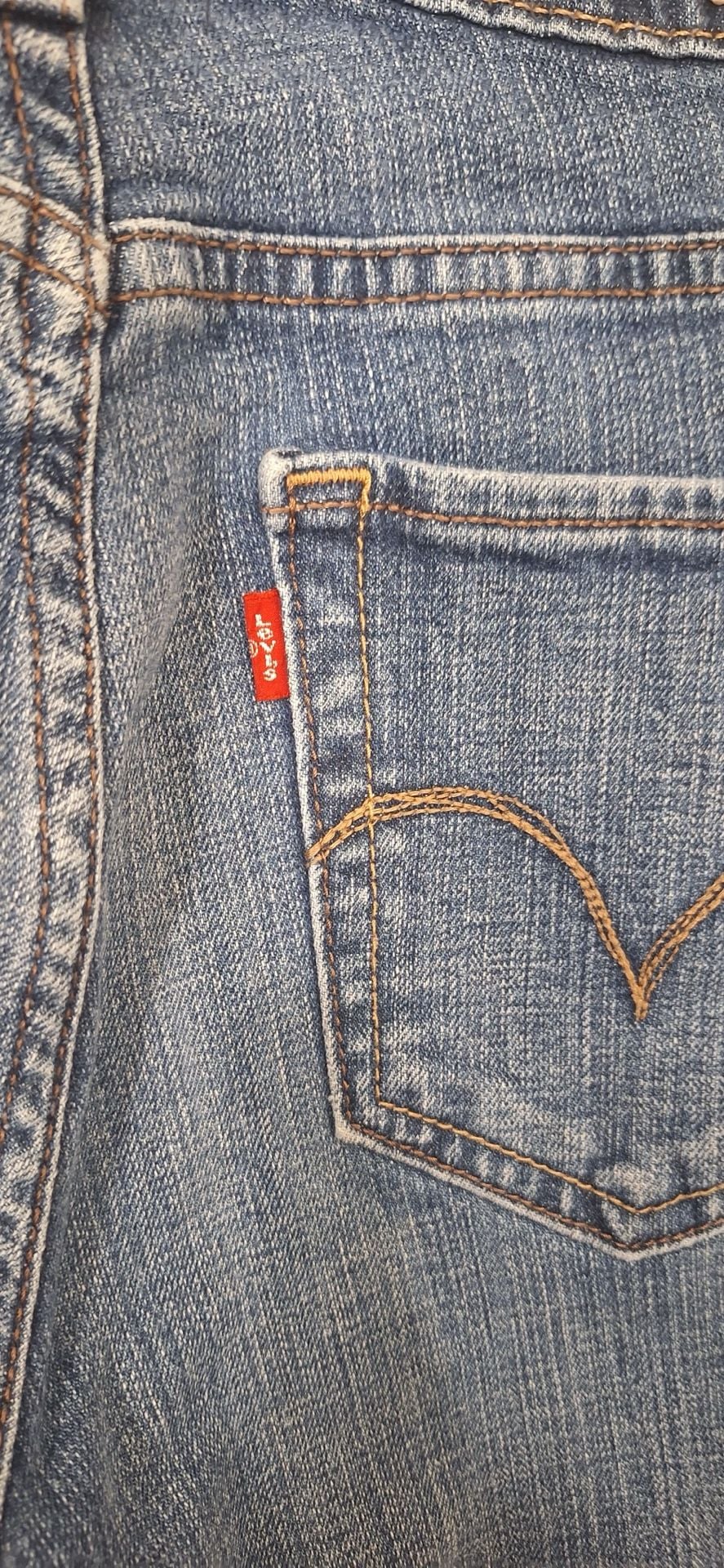 Levi's Mid Rise Skinny Jeans Womens 8 Short Blue Denim Stretch Casual Pant 8S 7