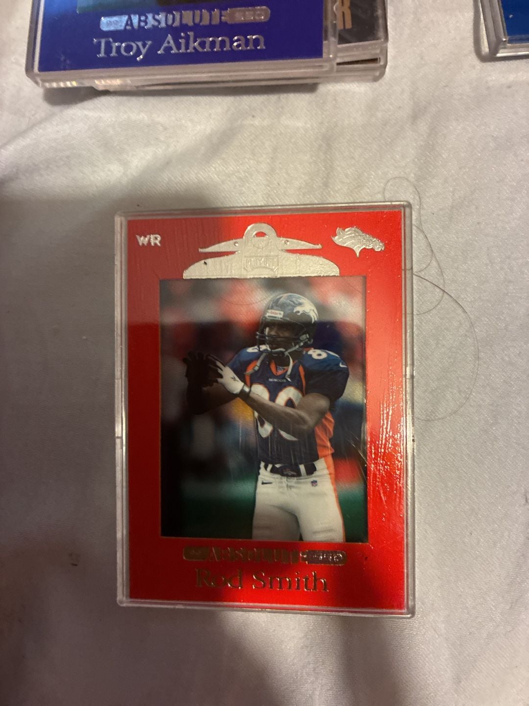 Playoff Absolute SSD Rod Smith Football Card Red Parallel #30 1