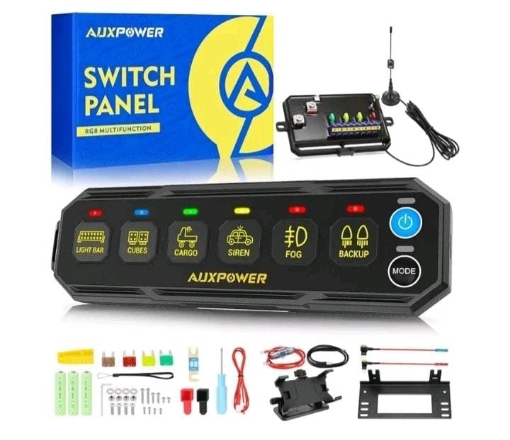 AUXPOWER Switch Panel RGB Multifunction 1