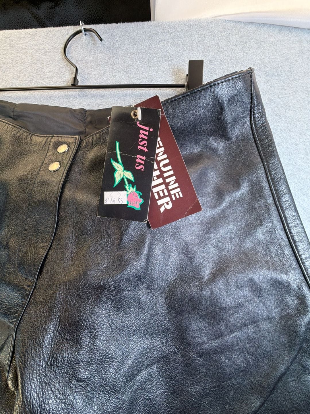 Just Us Leather Pants Black Genuine Leather 8