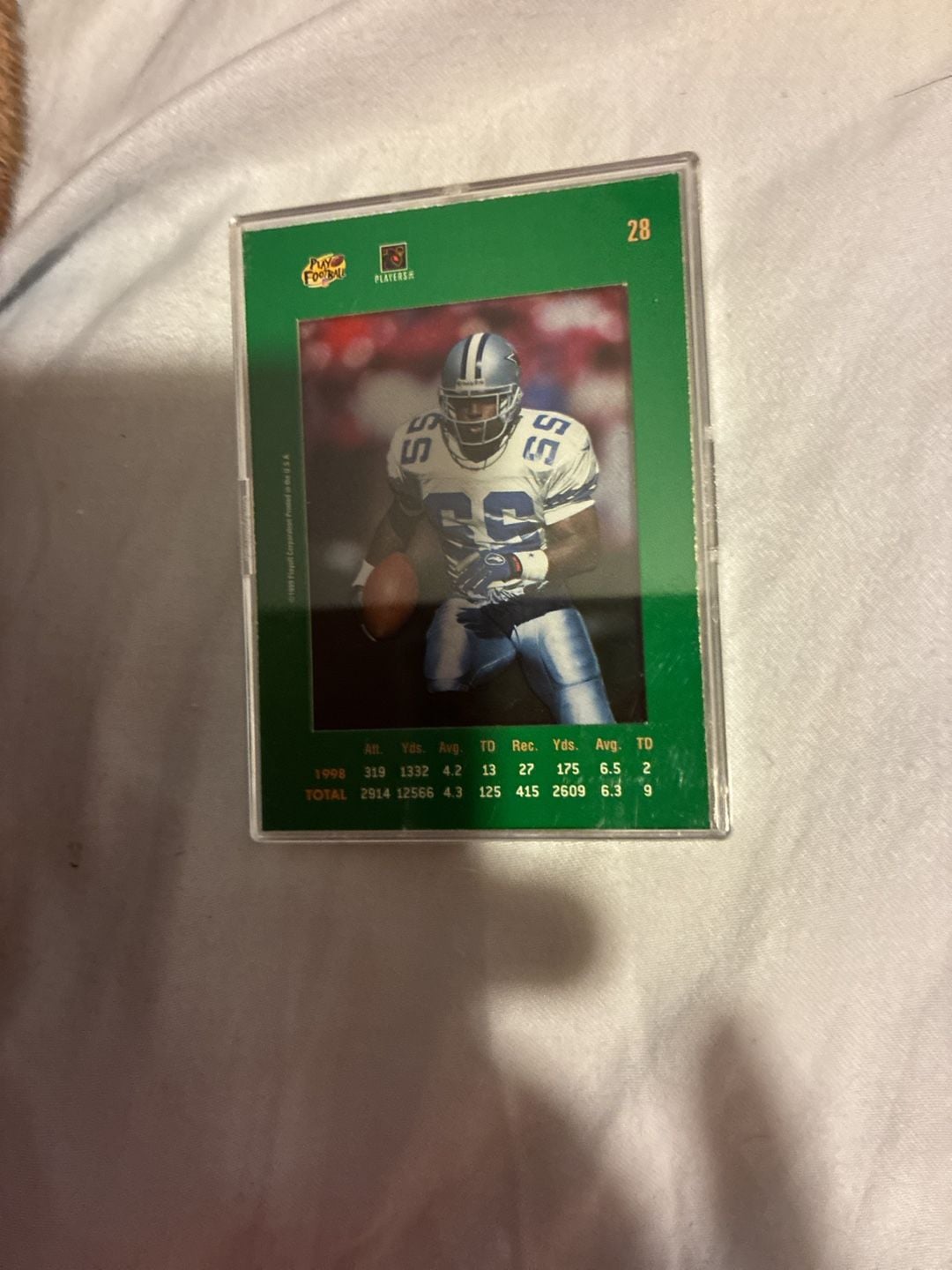 Playoff Absolute Emmitt Smith Football Card 28 Dallas Cowboys 6