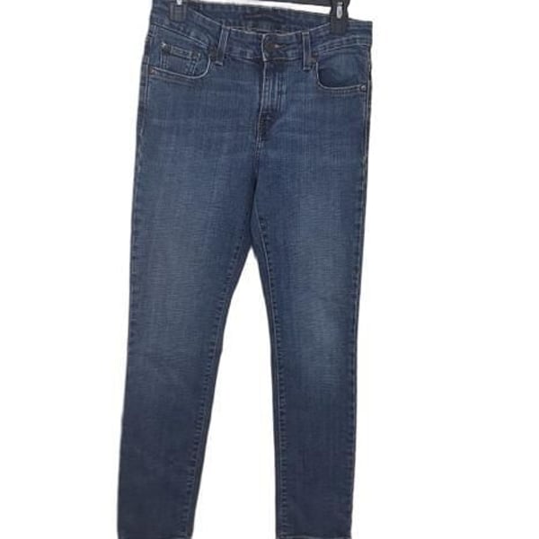Levi's Mid Rise Skinny Jeans Womens 8 Short Blue Denim Stretch Casual Pant 8S