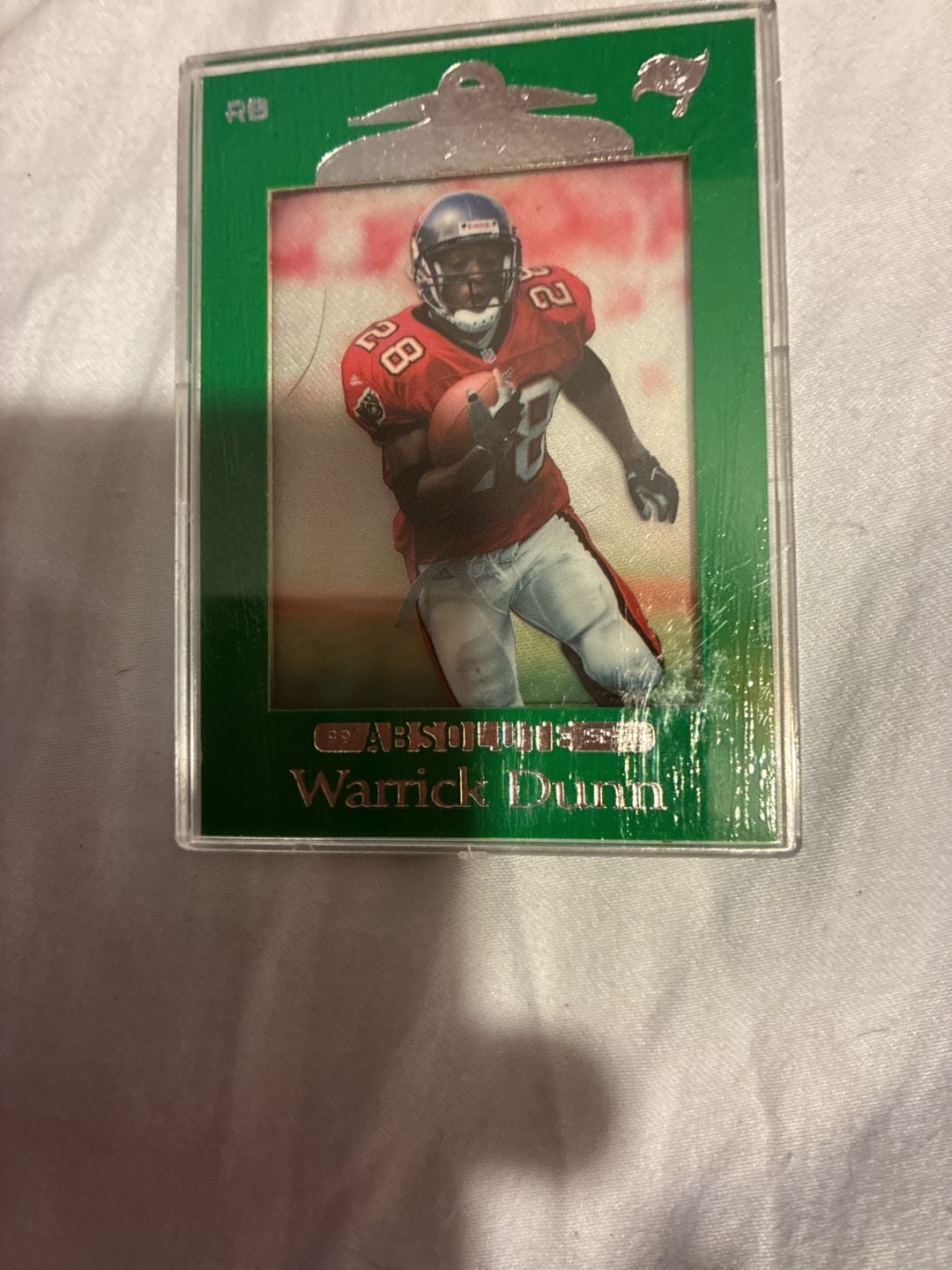 1999 Playoff Absolute SSD Warrick Dunn Green #100 Buccaneers Football Card 1