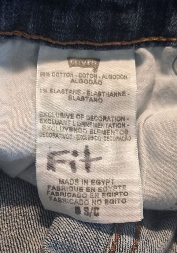 Levi's Mid Rise Skinny Jeans Womens 8 Short Blue Denim Stretch Casual Pant 8S 9