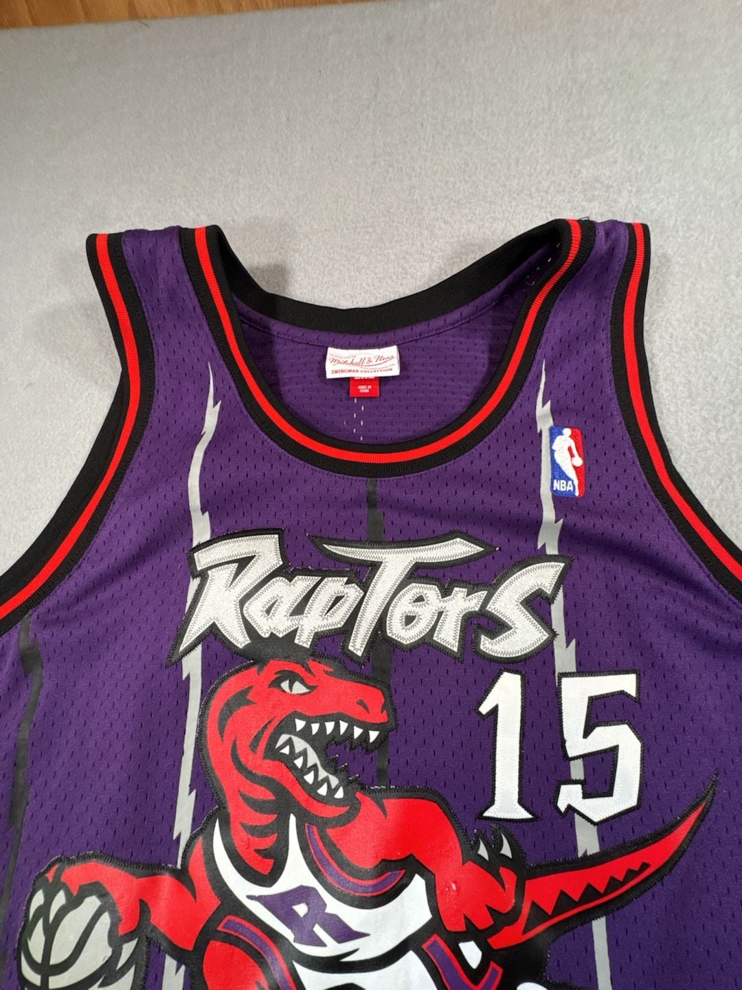 Vince Carter Toronto Raptors 1998-99 Purple Authentic Jersey, 6