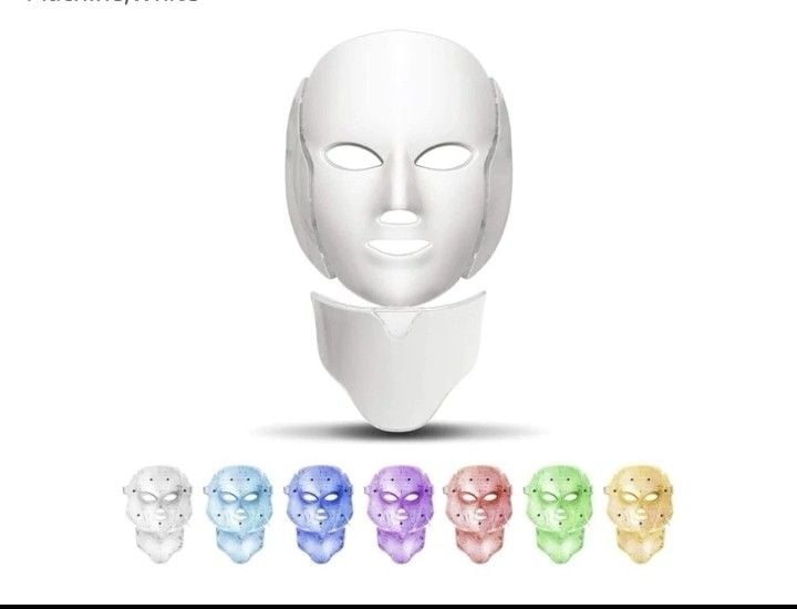 7-Color LED Light Therapy Face and Neck Beauty Mask Skincare Device 3