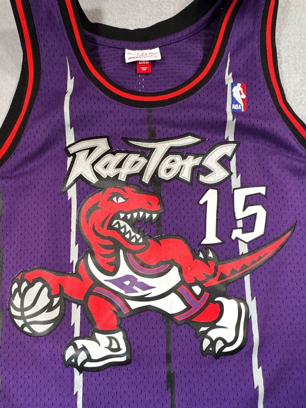 Vince Carter Toronto Raptors 1998-99 Purple Authentic Jersey, 4