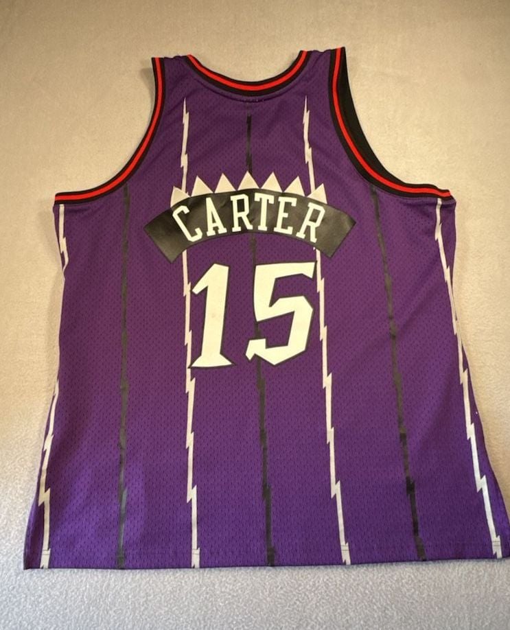 Vince Carter Toronto Raptors 1998-99 Purple Authentic Jersey, 8