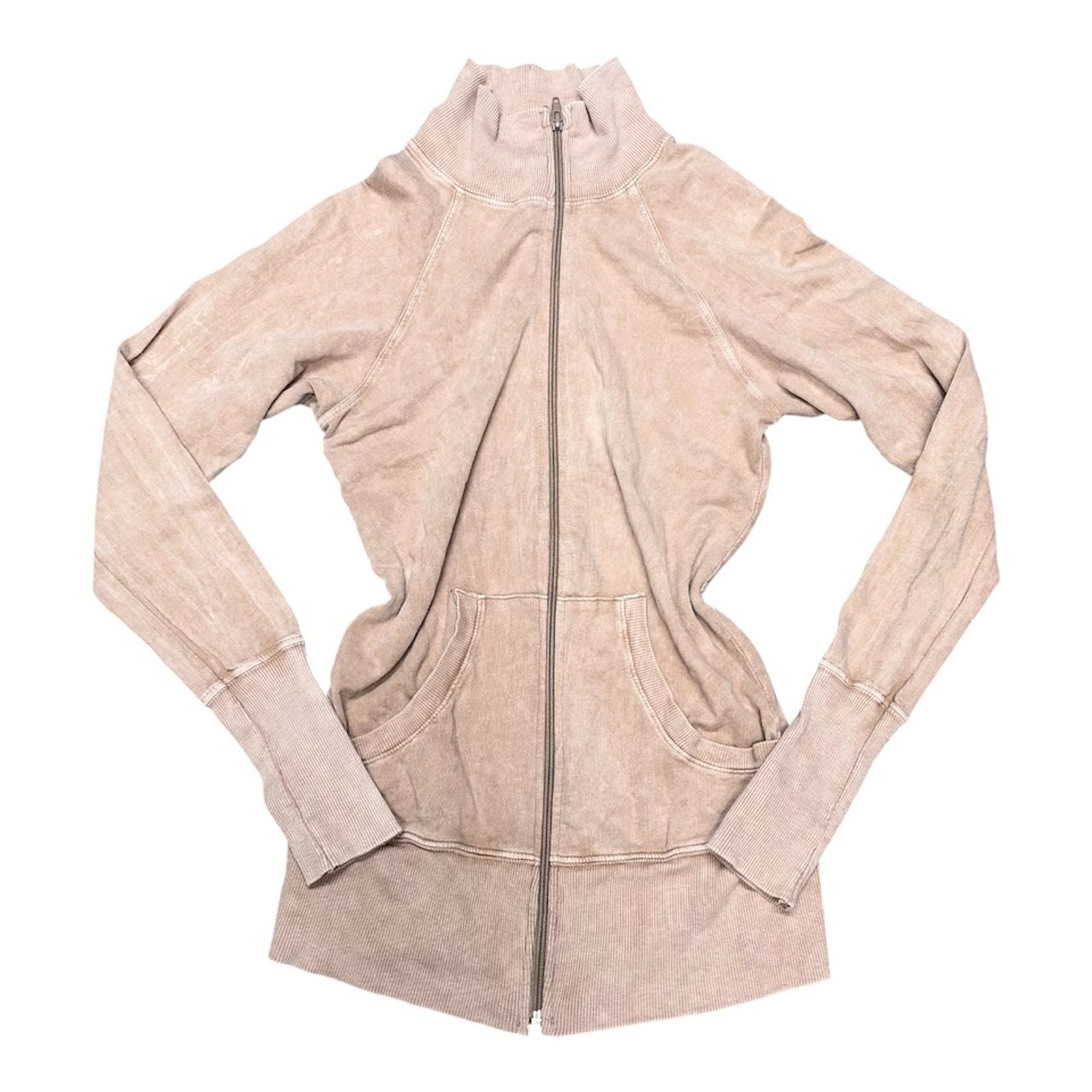 Y2K Forever 21 Full Zip Tan Cotton jacket 2