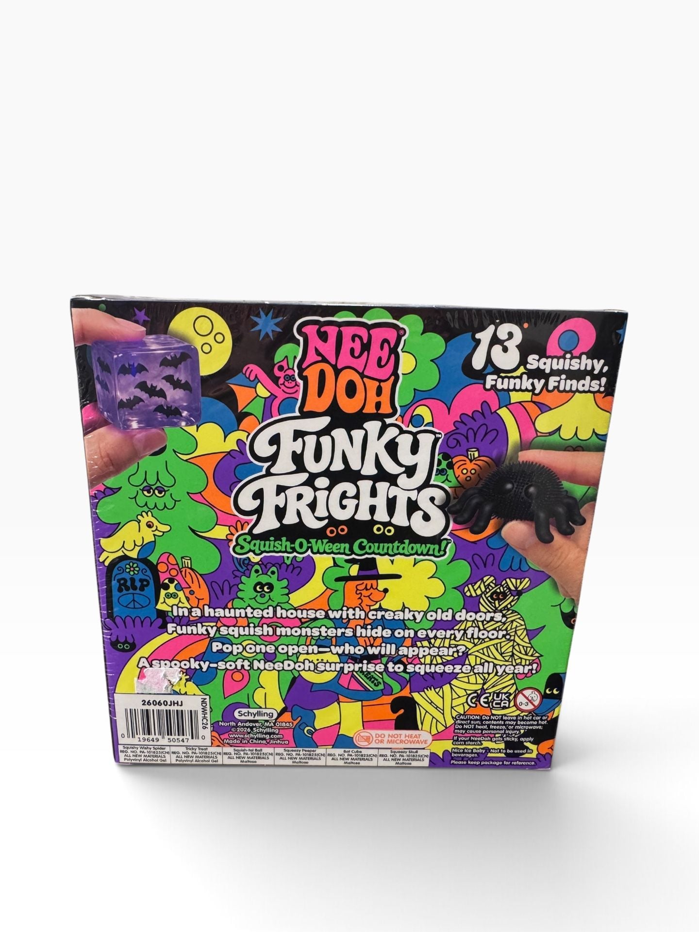 NeeDoh Funky Frights Squish-O-Ween Countdown 13 Squishy Finds New 2