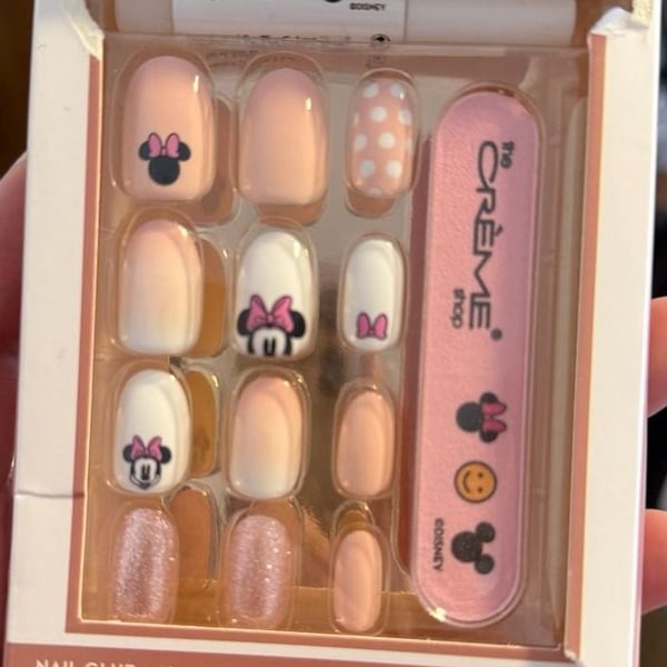 The Crème Shop Disney Minnie Mouse Gel-Effect Press-On Nails Medium Almond