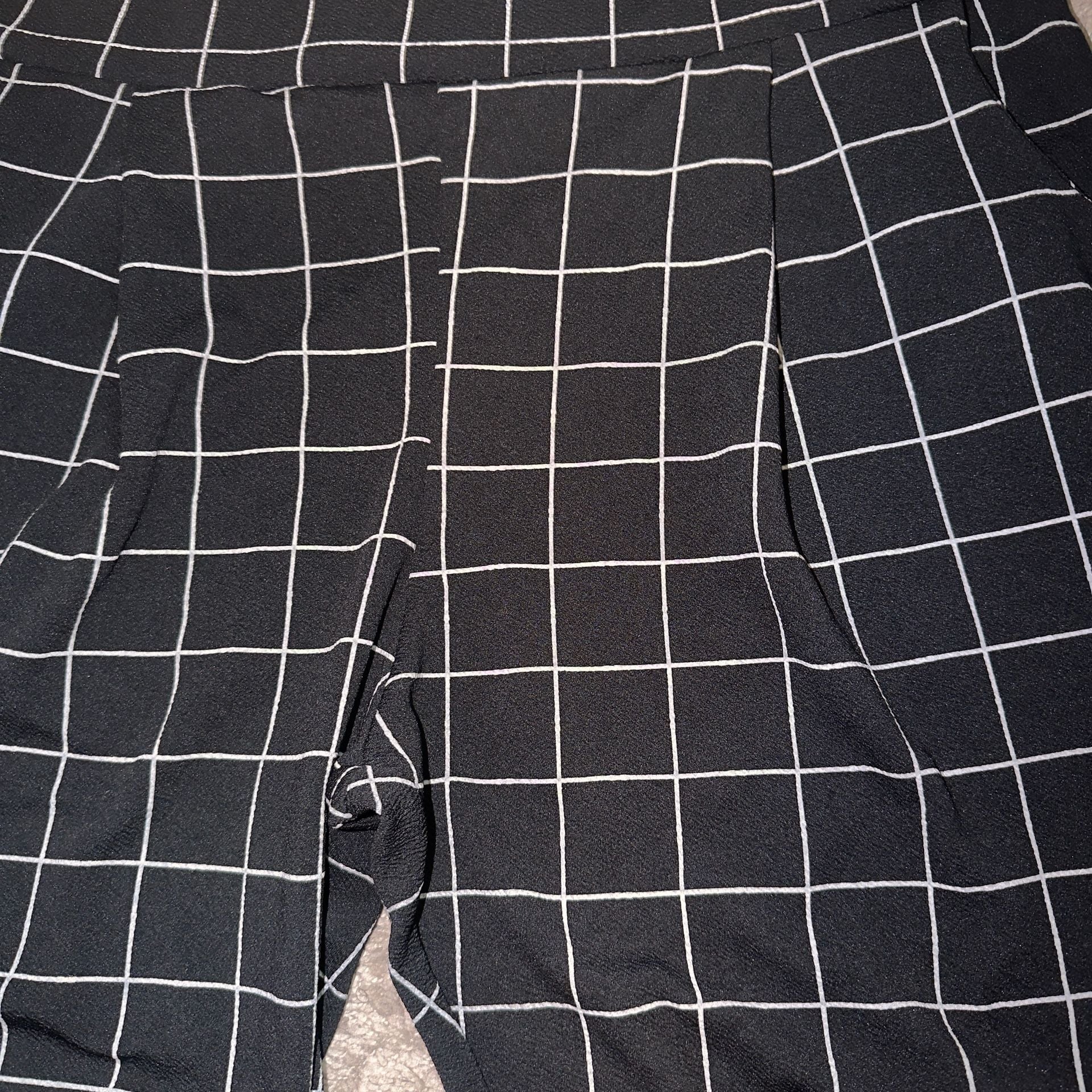 Plus size Women's Plaid Blazer Daily Work office Checked Suit 5
