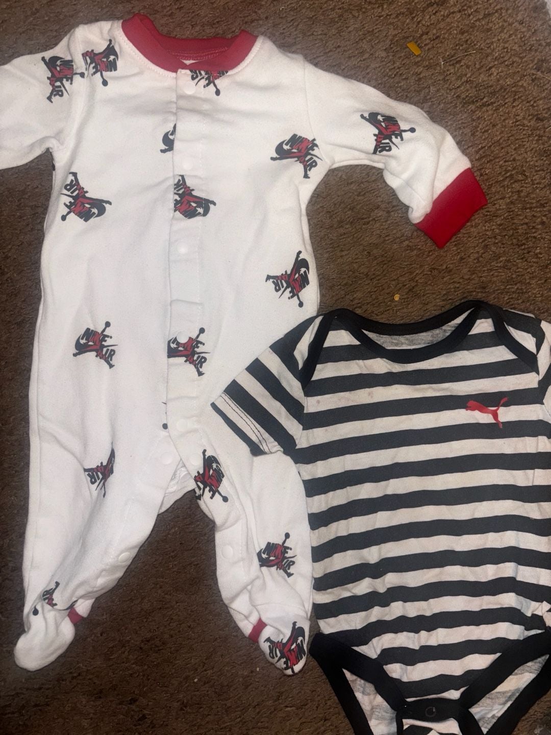 Jordan & Puma Baby Romper Set Multi 2-Piece 1