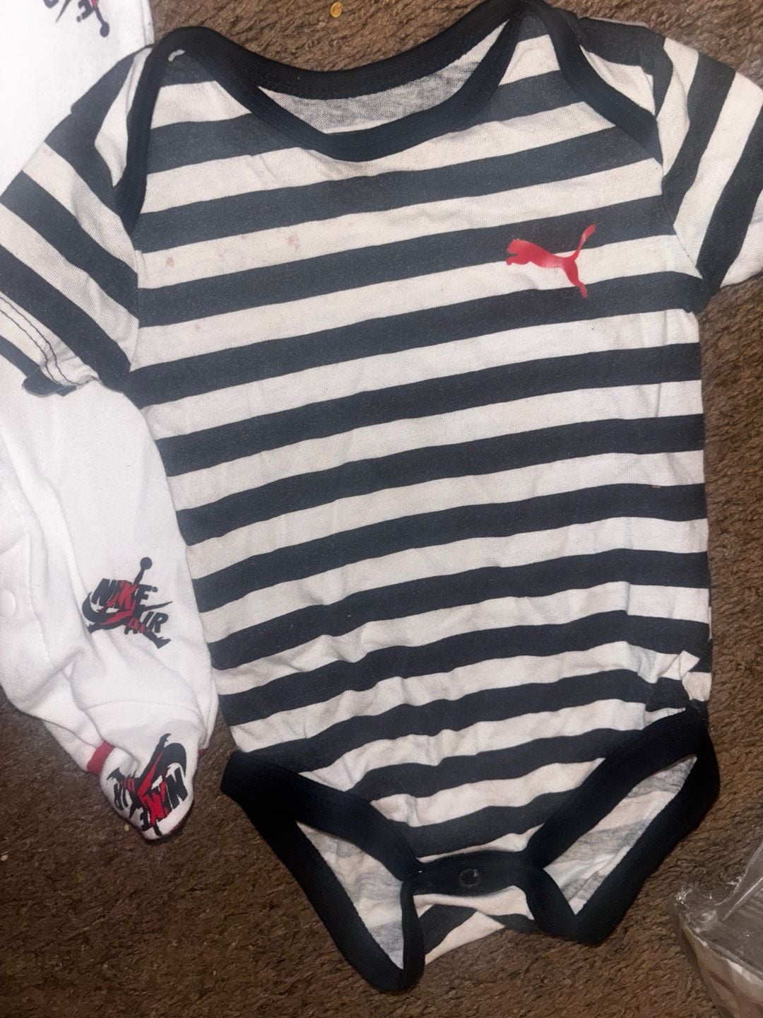 Jordan & Puma Baby Romper Set Multi 2-Piece 3
