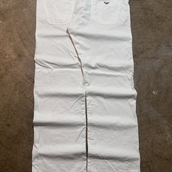 Armani Jeans Comfort Fit Pants White