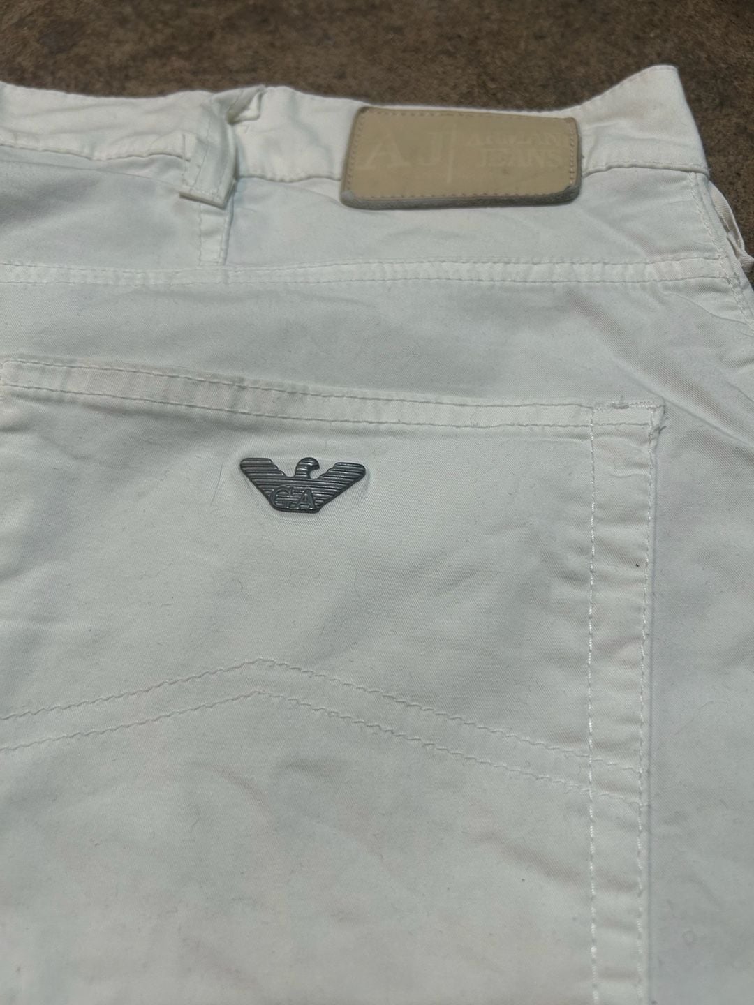 Armani Jeans Comfort Fit Pants White 3