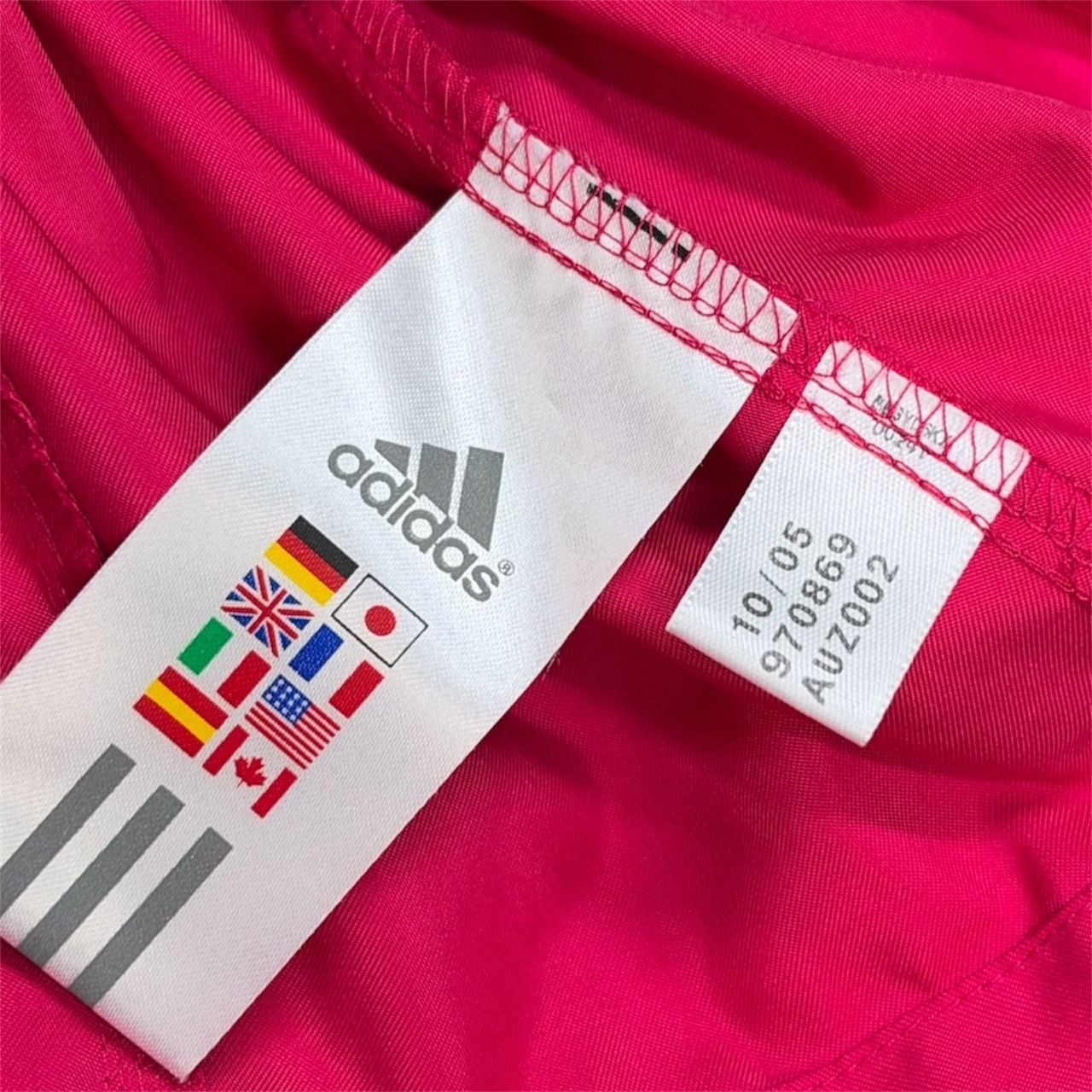 2005 deadstock Adidas Peached Jacket Size L Pink Black Track Top 5