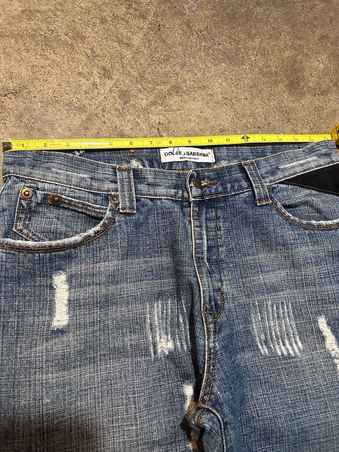 Vintage Dolce & Gabbana Distressed “Military” Denim Jeans 9
