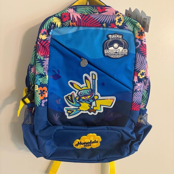 Pokemon Center Honolulu 2024 World Championships Pikachu Backpack