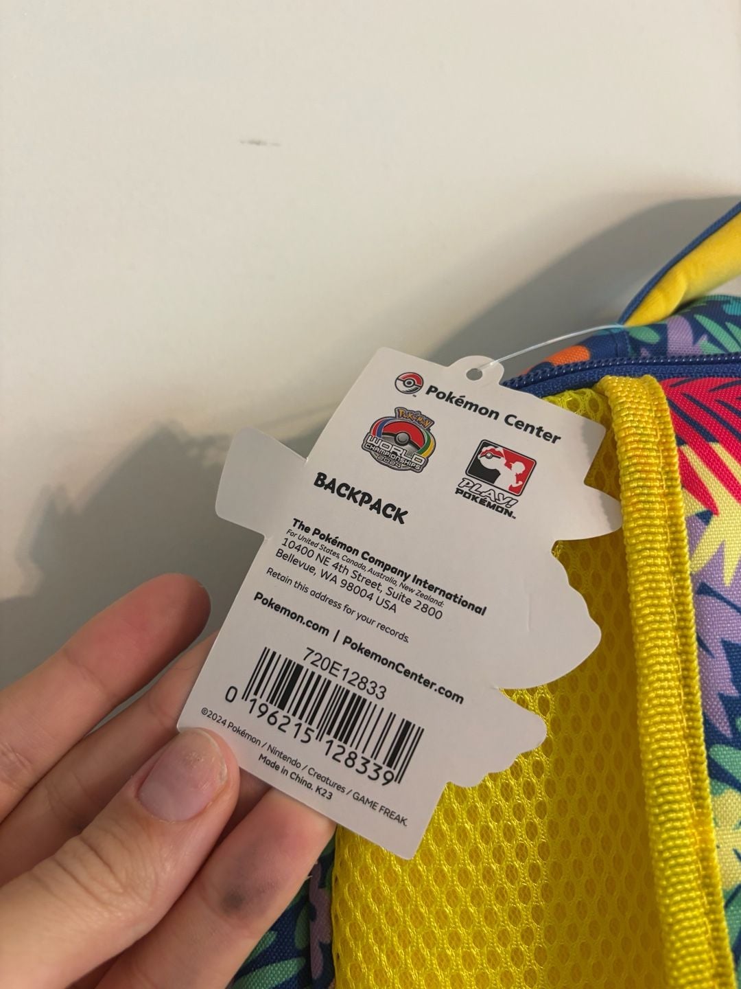 Pokemon Center Honolulu 2024 World Championships Pikachu Backpack 5