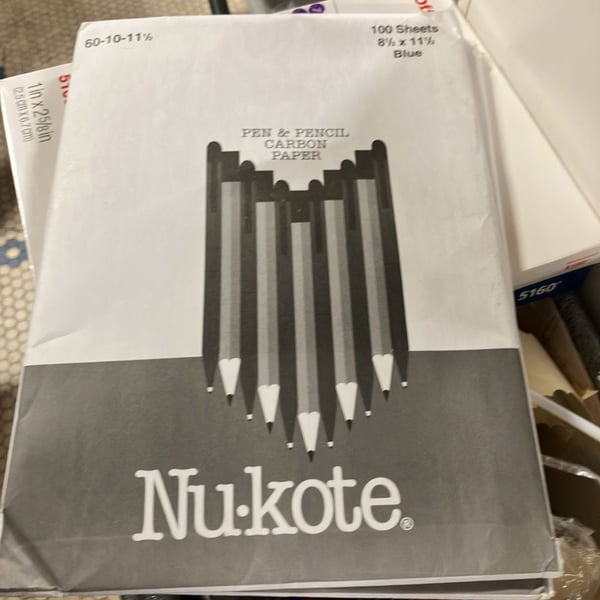 Nukote Pen & Pencil Carbon Paper 100 Sheets
