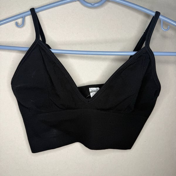 Alphalete Define Luxe V-Neck Sports Bra Size XS Black