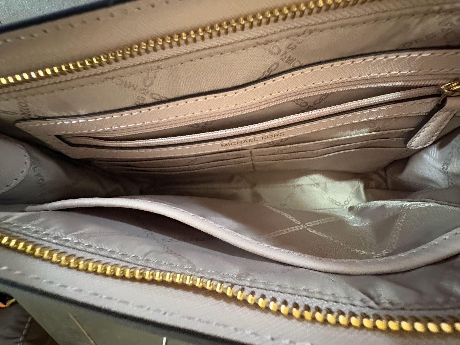 Michael Kors Jet Set Travel Crossbody Bag Pink Saffiano Leather 5